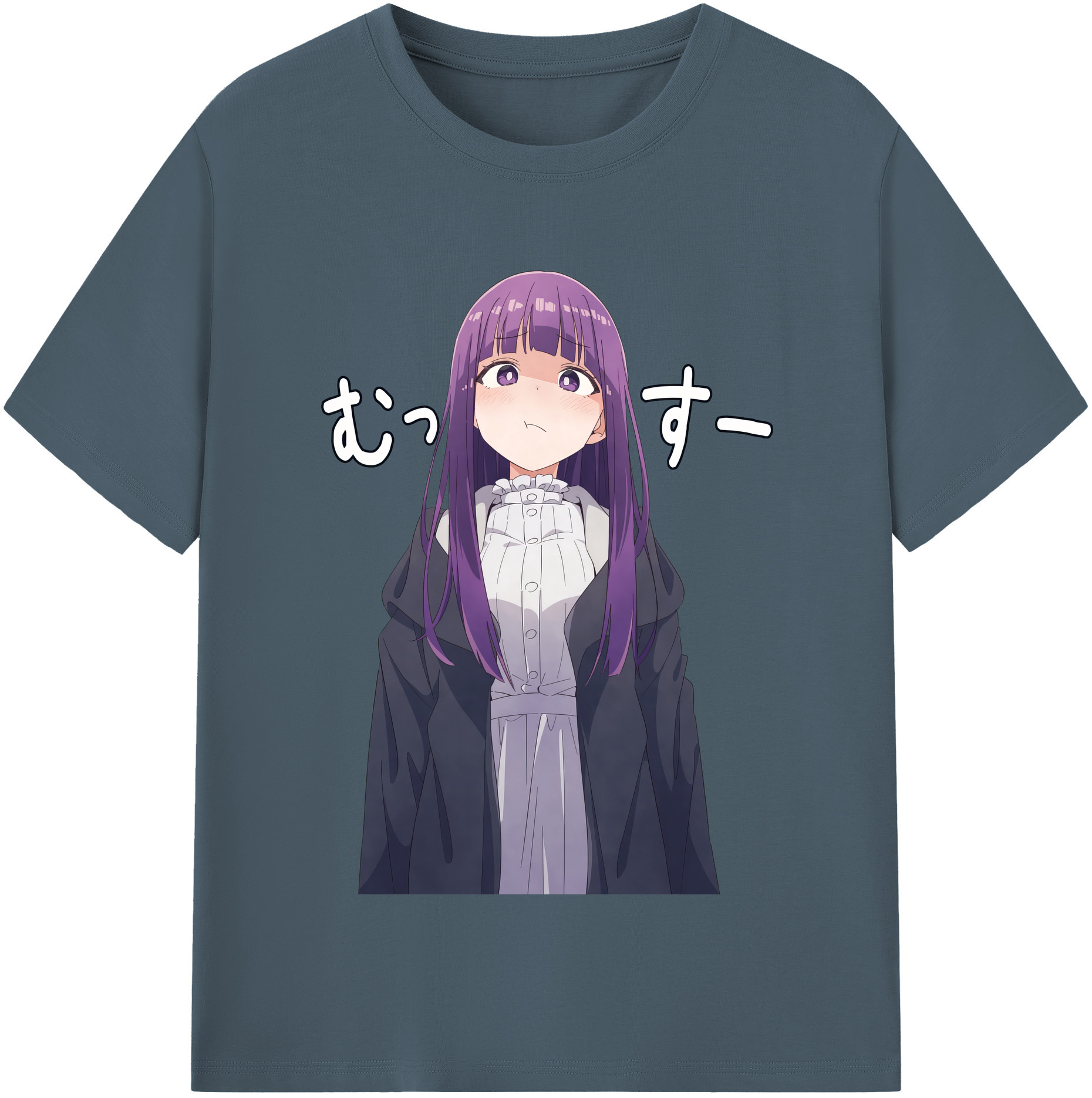 （画像用） 葬送のフリーレン Frieren 綿100％半袖Tシャツ（フロントプリント）